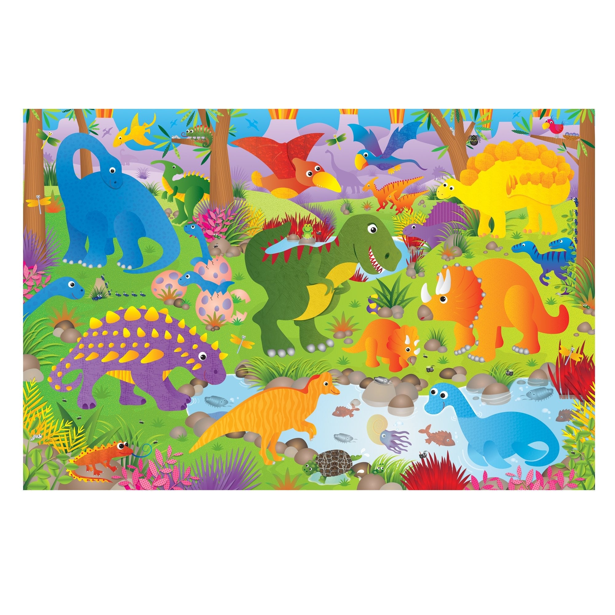 Giant Floor Puzzle - Dinosaurs